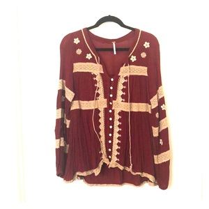 Free people - size small blouse